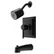 Kingston Brass KB4650DL Single-Handle Tub and Shower Faucet, Matte Black KB4650DL - alternate 1